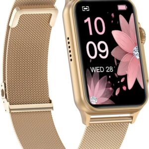 FITVII Nexa Fitness Tracker Answer/Make Calls, Smart Watch with Blood Pressure, Blood Oxygen, 24/7 Heart Rate Monitor, 120+ Sport Mode Activity Tracker with Step Counter, Sleep Tracker for Women Men