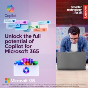 Lenovo Essential IdeaPad • 36GB RAM • 1.5TB Storage(512GB SSD and 1TB Cloud Storage) • 15.6″ Full HD • Intel 4-core • Free 1 Year Office 365 • Intel 4-core • Wi-Fi 6 • Type-C • Windows 11 Home
