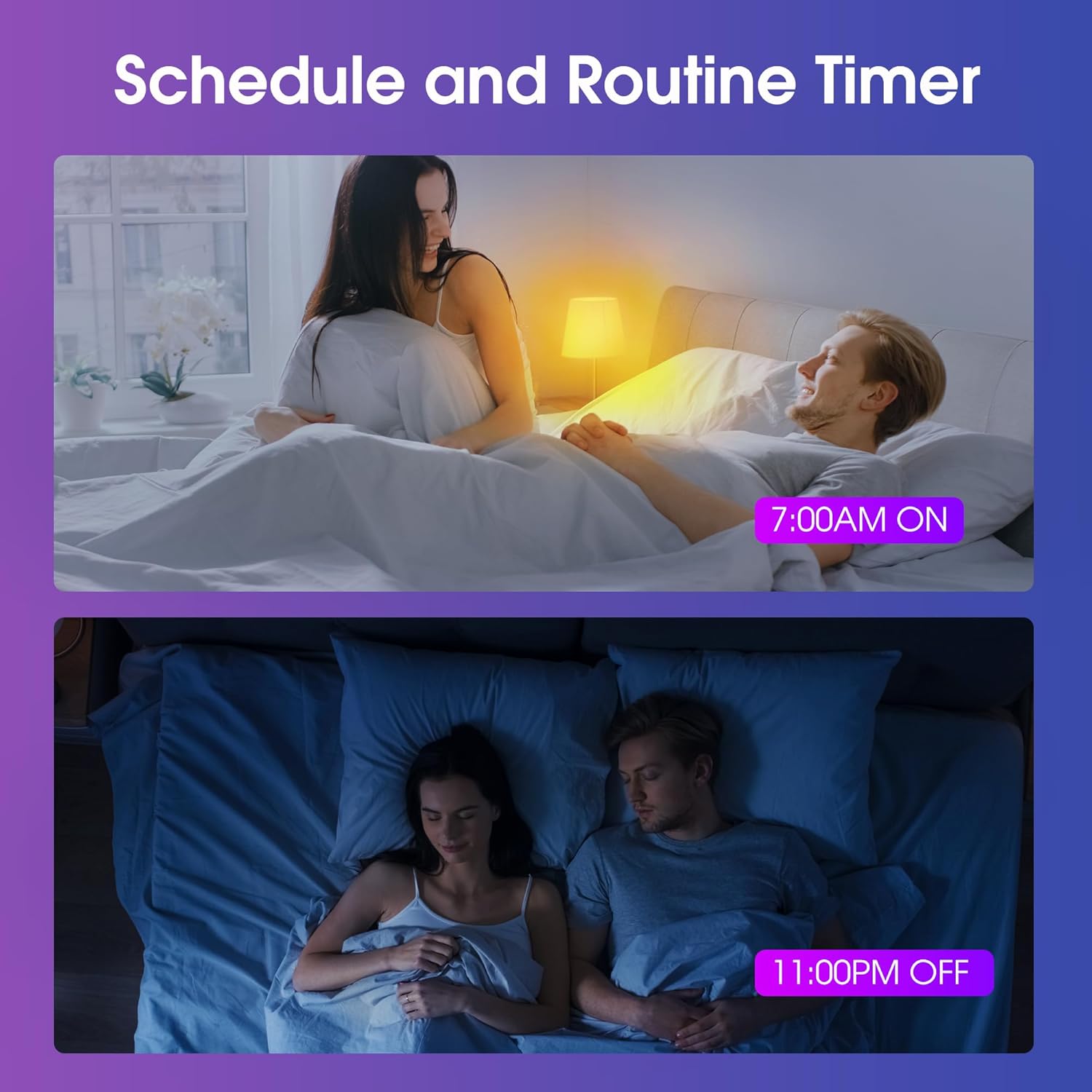 Energetic Light Bulbs Work with Alexa/Apple Home/Google Home/SmartThings, Matter Smart A19 LED Light Bulb, E26 RGB Smart Bulbs, 60W Equivalent, 800LM, 2.4 Ghz WiFi Only, Smart Speaker Required, 1 Pack - Image 6