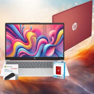 HP Go 15.6″ Laptop with 12-Month Microsoft 365, 32GB RAM • 1.6TB Storage (128GB OnBoard + withHP P500 512GB Portable SSD + 1TB OneDrive ) • Intel Quad-core Processor • Fast Wi-Fi 6 • Windows 11
