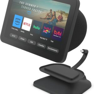 Echo Show 8 (3rd Gen) Adjustable Stand with USB-C Charging Port | Charcoal