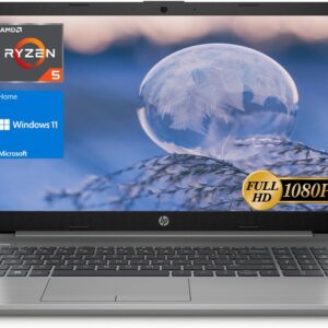 HP Essential 255 G8 Laptop, 15.6″ FHD Display, AMD Ryzen 5 5500U, 32GB RAM, 1TB SSD, Webcam, RJ-45, Bluetooth, SD Card Reader, HDMI, Wi-Fi 6, Windows 11 Home, Grey