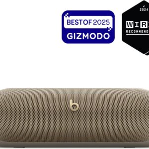Beats Pill – Portable Bluetooth Speaker- Up to 24H Battery Life, Water Resistant, Bluetooth, Apple & Android Compatible, Seriously Loud Sound for Home, Outdoor and Travel- Champagne Gold