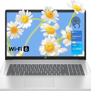 HP 17.3″ Touchscreen Laptop, 8-Cores Intel Core i3-N305, 32GB RAM, 128GB eMMC + 1TB SSD, Numeric Keypad, Webcam, HDMI, Wi-Fi 6, Windows 11 Home, Silver