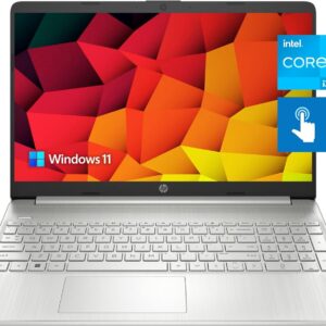 HP Pavilion 15.6″ HD Touchscreen Anti-Glare Laptop, 16GB RAM, 256GB SSD Storage, Intel Core Processor up to 4.1GHz, Up to 11 Hours Long Battery Life, Type-C, HDMI, Windows 11 Home, Silver
