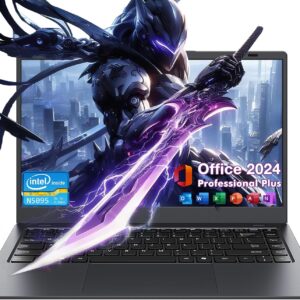 14.1″ Windows 11 Pro Laptop Computer 8GB RAM 128GB SSD, Intel Celeron N5095(4C4T, up to 2.9Ghz) IPS Display, HDMI, Dual Band WiFi, BT5.0 Light and Thin Notebook PC for Work, School Student