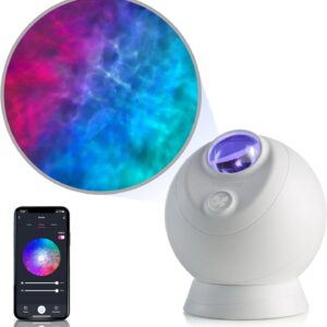 BlissLights Sky Lite Evolve – Galaxy Projector, LED Nebula Lighting, WiFi App, for Meditation, Relaxation, Gaming Room, Home Theater, and Bedroom Night Light Gift (Nebula Cloud Only)