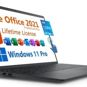 Dell 2024 Inspiron 15 Business Laptop, Free Microsoft Office 2021 with Lifetime License, 15.6″” Touchscreen FHD, Intel 10-Core i5-1235U, 32GB DDR4 RAM, 1TB PCIe SSD, Windows 11 Pro, Black, 3520I512T