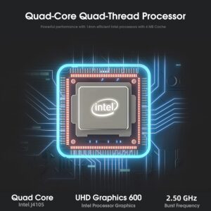 jumper Laptop, 12GB DDR4 256GB SSD, Windows 11 Laptops with 4-core Celeron Processor, Lightweight Computer with FHD 1080p Display, 2 Speakers, Dual-Band WiFi(2.4G/5G), USB3.0.
