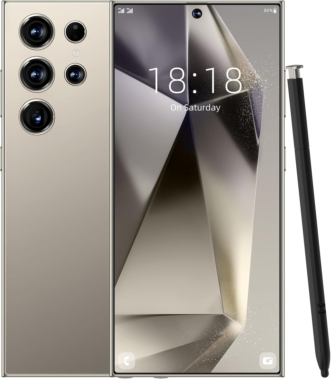 C24 Ultra Unlocked Android Phone,6GB+256GB with 128GB Memory Cell Phone,Android 14 Smartphone, 6.82″ HD Display,6800mAh Battery, 108MP+48MP Camera,Support Dual SIM/GPS/Face ID 5G Phone-Grey