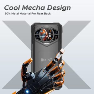 DOOGEE S200 X (2025) 5G Rugged Phone,32GB+512GB/TF 2TB, Android 14 Rugged Cell Phone with 1.32″ Amoled Screen,10100mAh/33W,100MP+20MP+20MP Rugged Smartphone,6.72″ FHD/120Hz,Waterproof Phone,NFC/OTG