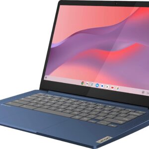 Lenovo Flagship Chromebook, 14” FHD Touchscreen Slim Thin Light Laptop Computer, 8-Core MediaTek Kompanio 520 Processor, 4GB RAM, 64GB eMMC, WiFi 6,Chrome OS, Abyss Blue
