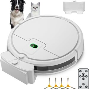 Robot Vacuum Cleaner, Tangle-Free 2900Suction Robot Vacuum,Slim, Automatic Self-Charging Robotic Vacuum Cleaner, Ideal for Pet Hair,Hard Floor and Low Pile Carpet