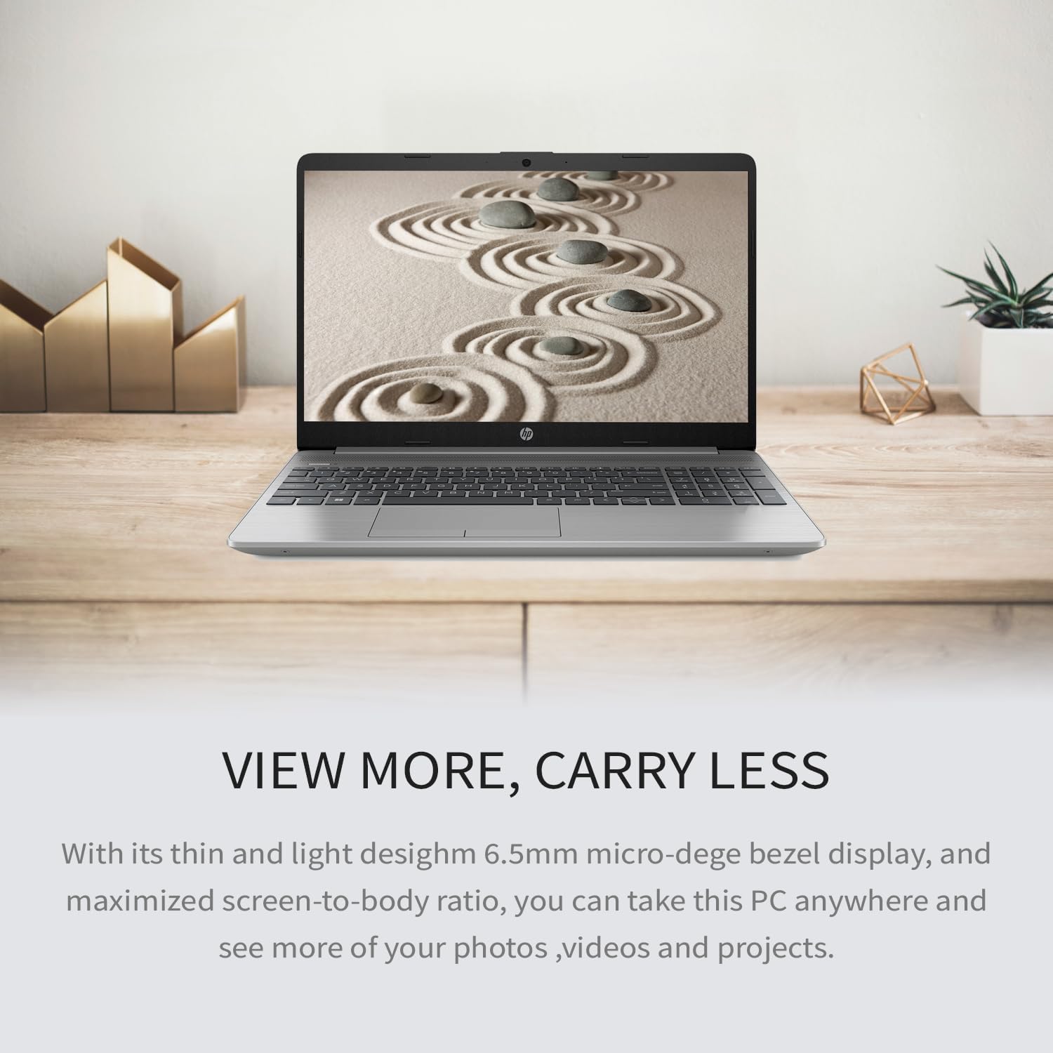 HP Essential 255 G8 Laptop, 15.6" FHD Display, AMD Ryzen 5 5500U, 32GB RAM, 1TB SSD, Webcam, RJ-45, Bluetooth, SD Card Reader, HDMI, Wi-Fi 6, Windows 11 Home, Grey - Image 3