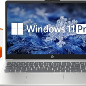 HP 15.6″ Business & Student Laptop Computer, Intel Core i5, Windows 11 Pro Laptop with Microsoft Office Lifetime License, Plusera Earphones (Intel Core i5, 32GB RAM | 1TB SSD)