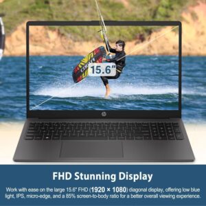 HP 255 G10 Business Laptop, 15.6″ FHD Display, AMD Ryzen 5 7530U, 16GB RAM, 1TB PCIe SSD, Numeric Keypad, Webcam, HDMI, Wi-Fi 6, Windows 11 Pro, Grey