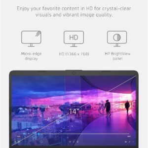 HP 14″ HD Laptop | Back to School Limited Edition with 1 Year Microsoft 365 | Intel Quad-Core Processor | Long Battery Life | w/WOWPC Bundle | Windows 11 (Pink, 8GB RAM | 576GB Storage)