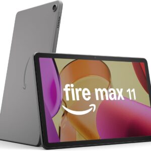 Amazon Fire Max 11 tablet (newest model) vivid 11” display, all-in-one for streaming, reading, and gaming, 14-hour battery life, optional stylus and keyboard, 64 GB, Gray