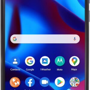 TracFone Moto g Pure (2021), 32GB, Blue – Prepaid Smartphone (Locked/Renewed)