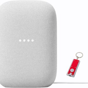 Google Audio Bluetooth Speaker with Keychain LED – Wireless Music Streaming – Chalk