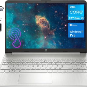 HP Newest Flagship 15.6″ Touchscreen Laptop, 6-Core Intel i3-1215U up to 4.4GHz, 32GB RAM, 1TB SSD, UHD Graphics, Webcam, HDMI, WiFi, 10+ Hrs Battery, Type-C, Windows 11 Pro +MarxsolAccessory