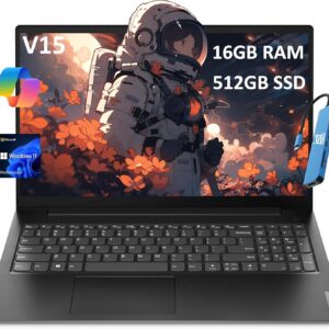 Lenovo V15 Gen 4 (15.6″ FHD Anti-Glare, 13th Intel Core i5-13420H (Beat i7-1255U), 16GB RAM, 512GB SSD) for Business, Home, Military Grade, Ethernet, Webcam, IST Hub, Win 11 Pro w/AI Copilot, Black