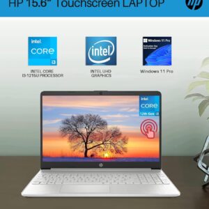 HP 2024 15.6″ Touchscreen Laptop – with Microsoft Office Lifetime License, Intel i3-1215U, 32GB RAM, 1TB SSD, Long Battery Life, Micro-Edge, Bluetooth, Wi-Fi, Thin & Light, Windows 11 Pro