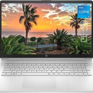 HP 17t Laptop, 17.3″ HD+ Touchscreen, Intel Core i5-1334U Processor, 32GB RAM, 1TB SSD, Webcam, Backlit KB, HDMI, Wi-Fi 6, Windows 11 Home, Silver