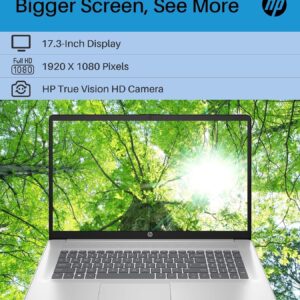 HP Essential 17.3″ FHD Business Laptop, Intel Core i3-1215U, 32GB RAM, 2TB PCIe SSD, Numeric Keypad, Webcam, Wi-Fi, HDMI, Windows 11 Pro, Silver
