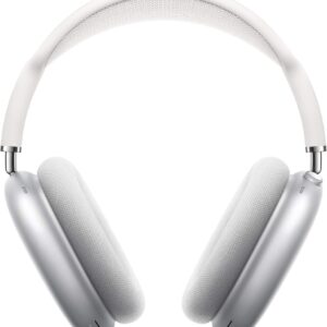 Apple AirPods Max Wireless Over-Ear Headphones, Active Noise Cancelling, Transparency Mode, Personalized Spatial Audio, Dolby Atmos, Bluetooth Headphones for iPhone – Silver