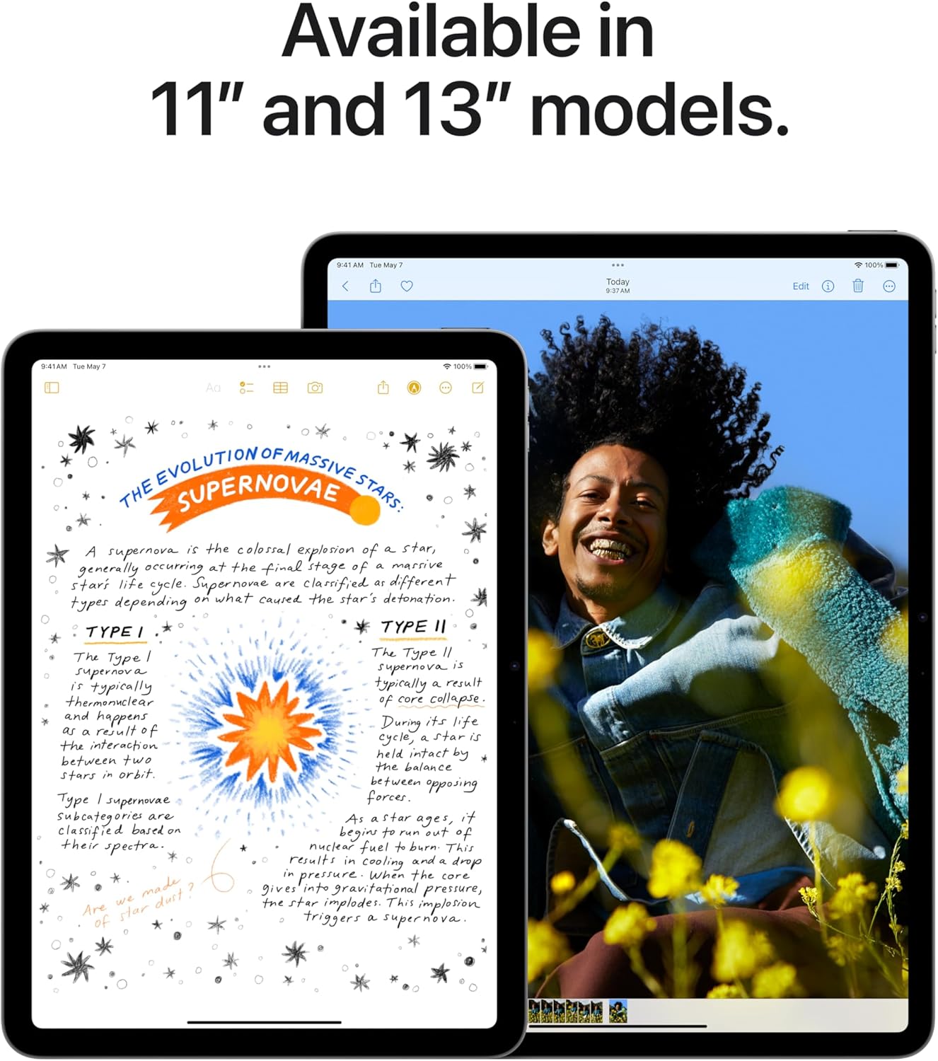 Apple iPad Air 13-inch (M2): Built for Apple Intelligence, Liquid Retina Display, 256GB, 12MP Front/Back Camera, Wi-Fi 6E, Touch ID, All-Day Battery Life — Purple - Image 3