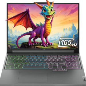 Lenovo Legion Slim 5 Gen 9 Laptop, AMD Ryzen 7 7735HS, 64 GB DDR5 Ram, 1 TB PCle SSD, 16″ WQXGA (2560×1600), Nvidia Geforce RTX 4070, W11 Home