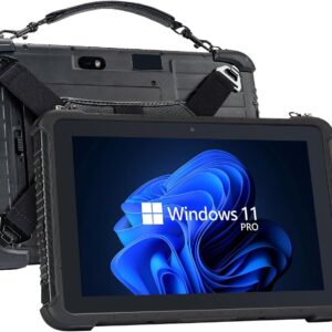 MUNBYN Rugged Tablet IRT08, 10.1 inch Windows Tablet, Windows 11 Pro, 8GB+128GB, Intel N5100,Sunlight Readable, 4G LTE GPS Heavy Duty Industrial Outdoor Work Tablet PC, BT5.1 Wi-Fi, 2Y Protection