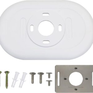Nest Thermostat Trim kit,Nest Thermostat Wall Plate for Google Nest Thermostat-Programmable WiFi Thermostat Accessory (White