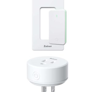 Remote Control Outlet Plug Switch, Buckle Design & Removable Wireless Light Switch, No Wiring Needed, 300 ft, 15A/1500W, Programmable, for Household Appliances