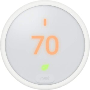 Google Nest Thermostat E – Programmable Smart Thermostat for Home T4000ES – 3rd Generation Nest Thermostat (Frosted White)- Compatible with Alexa