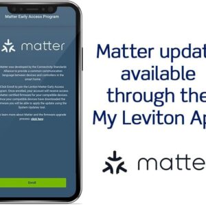 Leviton Decora Smart Plug, Wi-Fi 2nd Gen, Works with Matter, My Leviton, Alexa, Google Assistant, Apple Home/Siri & Wire-Free Anywhere Companions for Switched Outlet, D215P-1RW, White