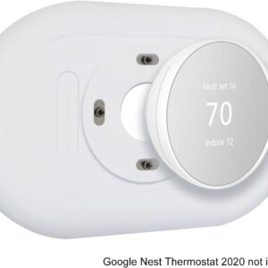 Nest Thermostat Trim kit,Nest Thermostat Wall Plate for Google Nest Thermostat-Programmable WiFi Thermostat Accessory (White