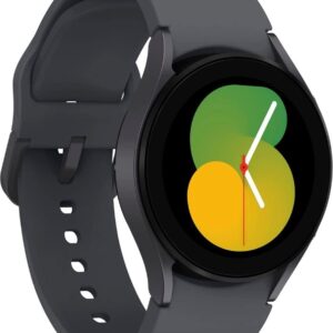 SAMSUNG Galaxy Watch 5 40mm Bluetooth Smartwatch w/Body, Health, Fitness and Sleep Tracker, Improved Battery, Sapphire Crystal Glass, Enhanced GPS Tracking, US Version, Gray (Renewed)
