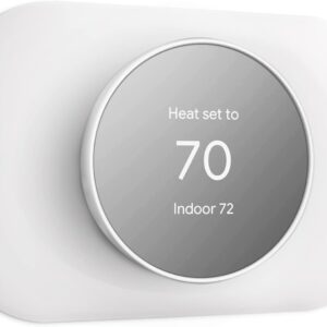 Petrichor Wall Plate Cover – Compatible with Google Nest Thermostat Accessory 2020 – Trim Kit, Easy Installation – Snow