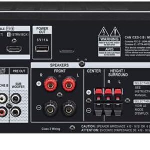 Pioneer VSX-534 Home Audio Smart AV Receiver 5.2-Ch HDR10, Dolby Vision, Atmos and Virtual Enabled with 4K and Bluetooth