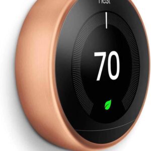 Google Nest Learning Thermostat – Programmable Smart Thermostat for Home – 3rd Generation Nest Thermostat – Works with Alexa – Copper
