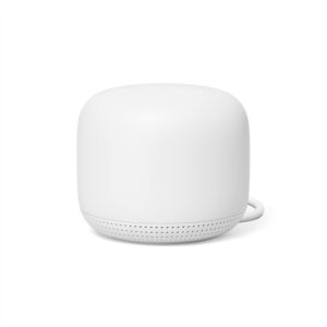 Nest WiFi Point – Wi-Fi Extender and Smart Speaker – Works with Nest WiFi and Google WiFi Home Wi-Fi Systems – Requires Router Sold Separately – Snow (Renewed)
