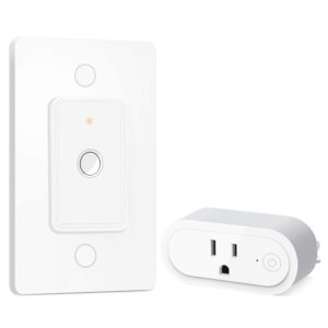 LoraTap Magnetic Remote Control Outlet Plug, for Christmas Tree Lights, Holiday Decoration Lighting, Indoor Lamp, Electrical Outlets Smart Wireless Light Switch, 16 Amp