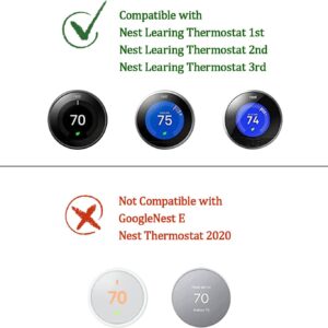 Wall Plate for Google Nest Thermostat 1st/2nd/3rd, Nest Thermostat Trim Kit for walls to cover defects