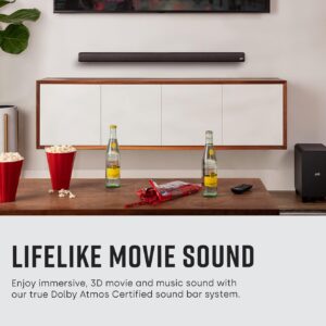 Polk Audio Signa S4 Sound Bar with Wireless Subwoofer – Dolby Atmos 3D Audio, Exclusive VoiceAdjust & BassAdjust Technology, HDMI eARC, Works with 8K, 4K & HD TVs, Bluetooth, Wireless Streaming