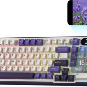 RK ROYAL KLUDGE S98 Mechanical Keyboard w/Smart Display & Knob, Top Mount 96% Wireless Mechanical Keyboard BT/2.4G/USB-C, Hot Swappable, Software Support, Massive Battery, 98 Keys