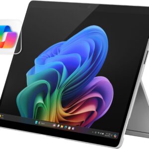 Microsoft Surface Pro 2-in-1 Laptop/Tablet (2024), Windows 11 Copilot+ PC, 13″ Touchscreen Display, Snapdragon X Plus (10 Core), 16GB RAM, 256GB Storage, Platinum