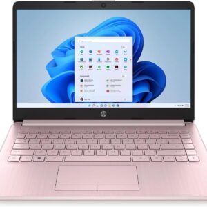 HP Stream 14 Laptop 2022 New, 14″ 1366×768 Display, Intel Celeron N4120 4-Core, UHD Graphics, 32GB DDR4, 64GB SSD, Wi-Fi 5, Card Reader, Win11 Pro, 1-Year Office 365 Subscription, COU 32GB USB