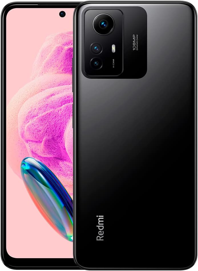 Xiaomi Redmi Note 12s (256GB + 8GB) Global Unlocked (No Warranty) (Tmobile/Metro Tello/Mint USA Market) (w/Fast Car Charger Bundle) (Onyx Black)